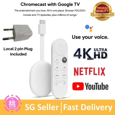 Google Chromecast with Google TV - Streaming Entertainment in 4K HDR (Nest mini Bundle Options)