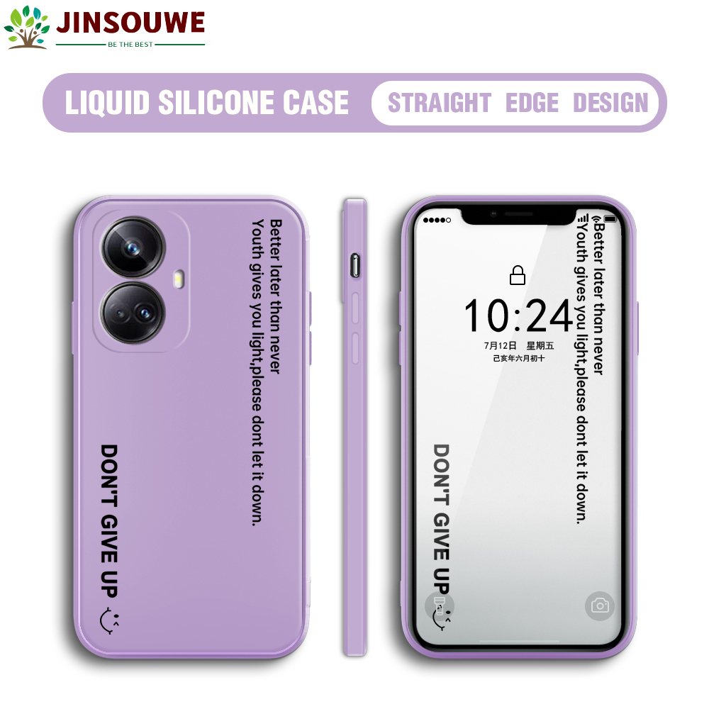 Cell vỏ điện thoại cho Realme 10 Pro cộng với 5g realm10pro + 5g vỏ điện thoại cho bé gái bé trai hoạt hình slogan tag Vỏ Silicone Camera bảo vệ