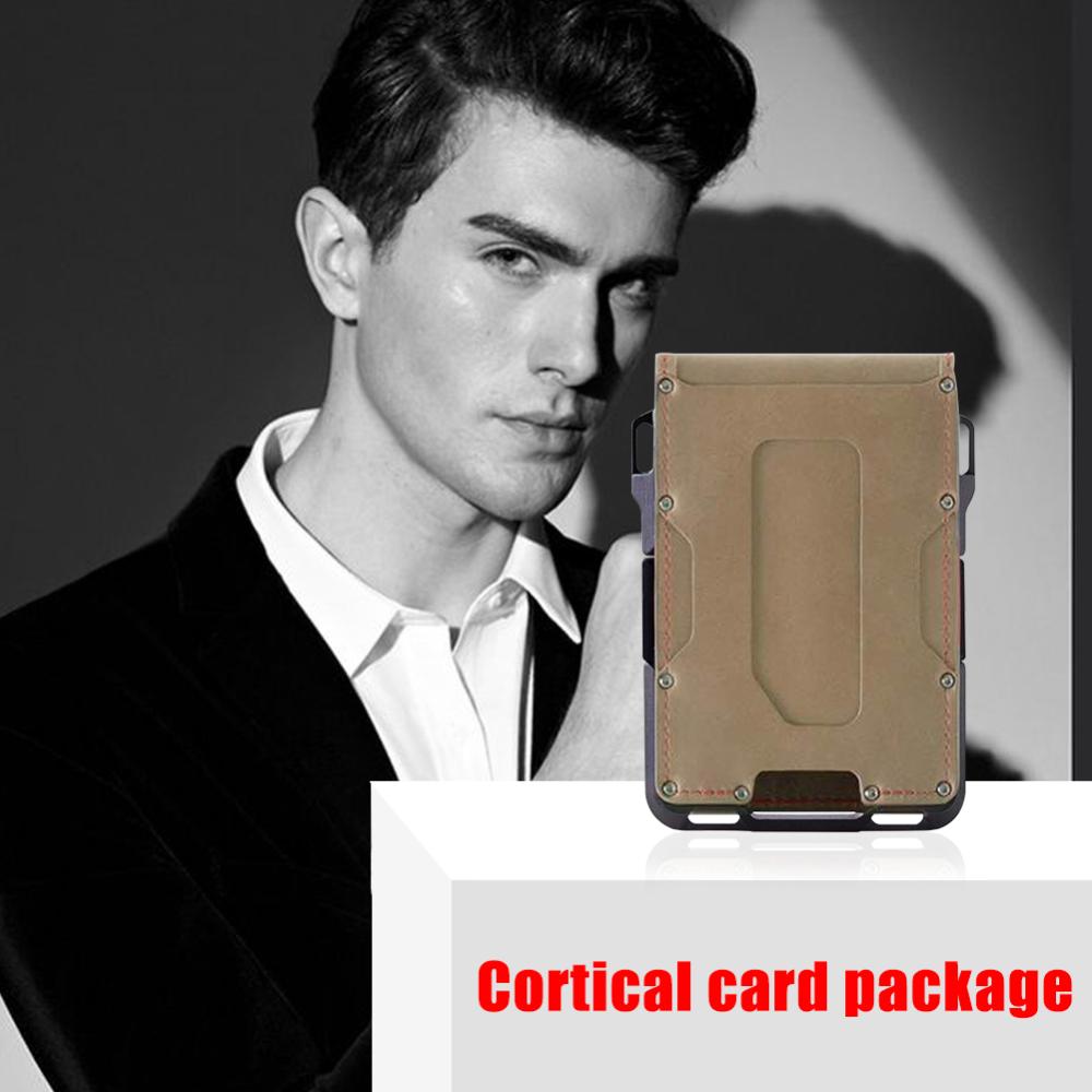 New Arrival PU Leather Card Case Men Women Small Card Key Wallet Coin