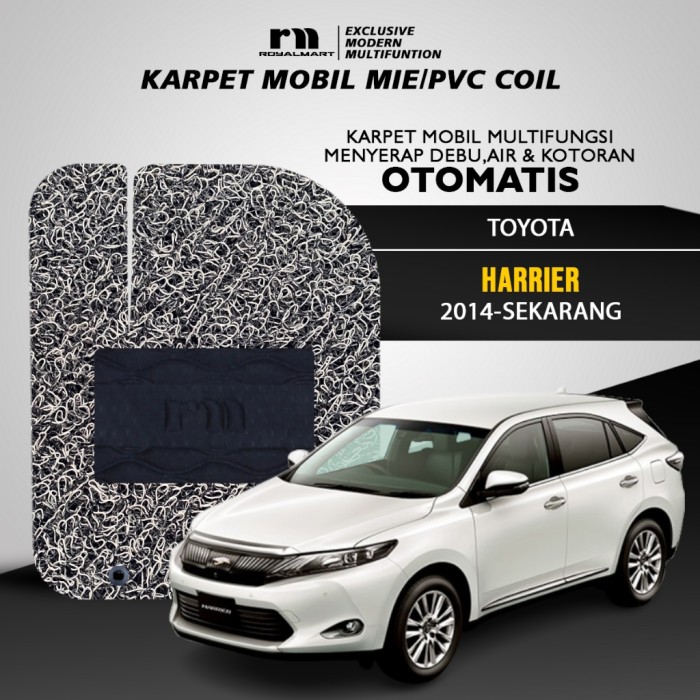 ROYAL MART KARPET MOBIL MIE PREMIUM TOYOTA HARRIER 2014-SEKARANG FULL SET TANPA BAGASI Harga 600,000 rupiah*Gratis Ongkir