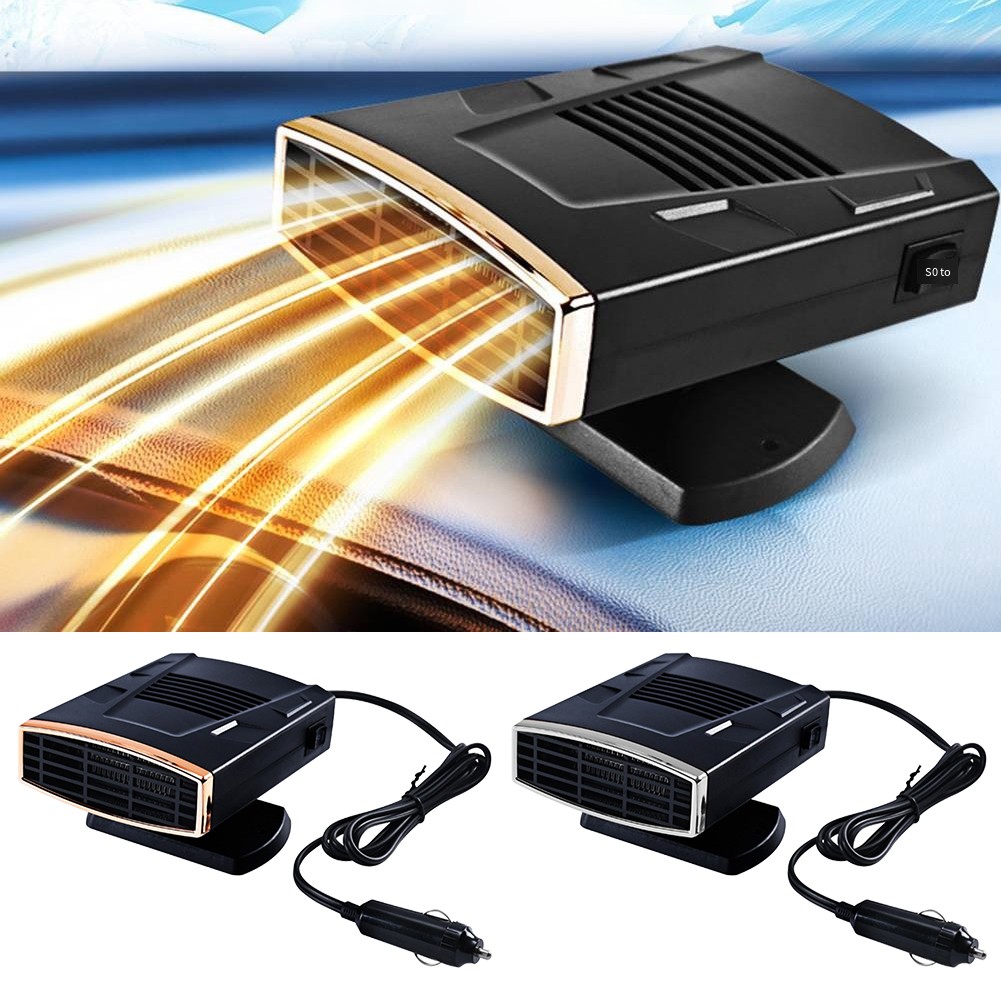 【Eelhoe】 nhỏ gọn và hiệu quả 12V Máy Sưởi Ô Tô 150W demister cho kính chắn gió rõ ràng [phát hành sản phẩm mới] [hàng tồn kho Lớn]