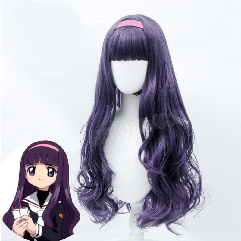 Sẵn Wig tóc giả Tomoyo - Cardcaptor Sakura Thủ lĩnh thẻ bài Miu Cosplay