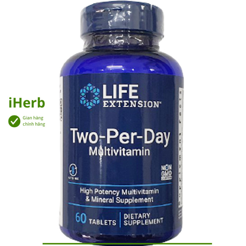 Life Extension, Two Per Day Multivitamin Tablets 60 Tablets - iHerb Vietnam