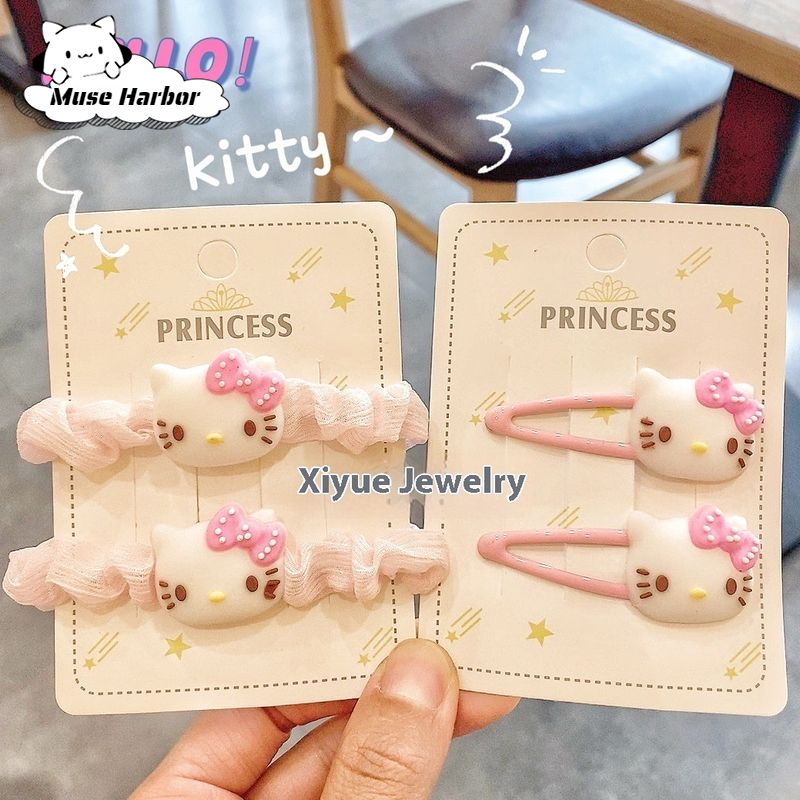 Muse Harbor เครื่องประดับผมเด็กผู้หญิงกิ๊บติดผมการ์ตูน KT น่ารักสำหรับเด็กเครื่องประดับผมแฟชั่นเครื่องประดับผมสำหรับเด็กผู้หญิง ราคา 9 บาท*ส่งฟรี