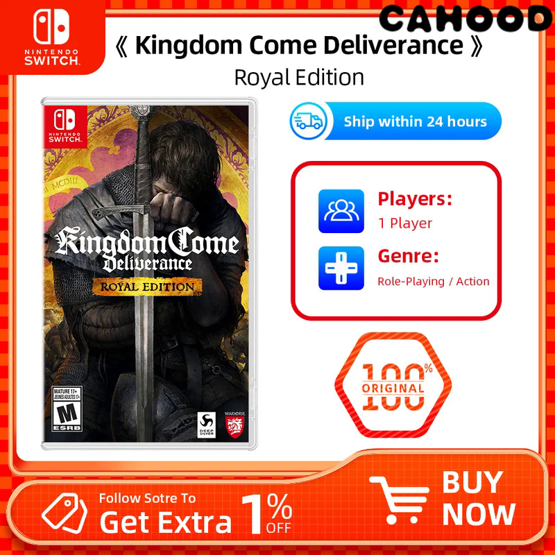 [Super New Product]Kingdom Come：Deliverance - Nintendo Switch Games Physical Cartridge Support Tabletop Handheld Mode Adventure Game Card ราคา  3,913 บาท*ส่งฟรี