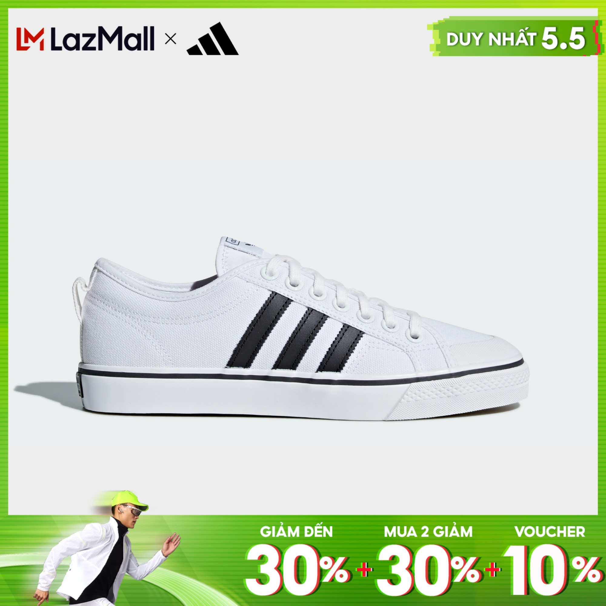 [CHỈ 5.5 - MUA 2 GIẢM 30%] adidas Phong cách sống Giày Nizza Unisex trắng CQ2333