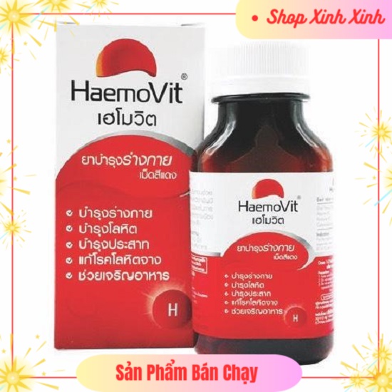 (Free Ship) (Chính Hãng) Hộp 100v Uống Tăng Cân HAEMOVIT Plus Capsules Tăng Cân , tăng Cường Trao đổi Chất , Ăn Ngủ Ngon