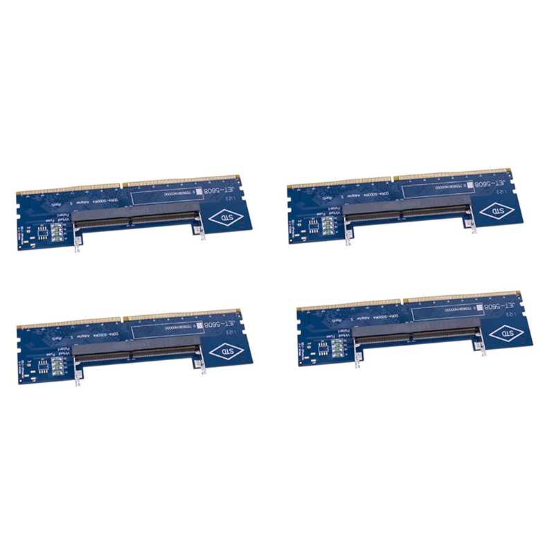 [ssb mall]Desktop Test Card 4PCS DDR4 Memory RAM Adapter for Laptop to PC SO-DIMM to PC DIMM