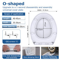 XTEN Thickend Toilet Cover Seat Standard Size U/V/O Type Toilet Bowl Seat Cover Universal Toilet Lid Accessories