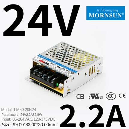 LM50-20B24 (50W 24V/2.2A) Nguồn tổ ông MORNSUN | AC 220V sang DC 5V/12V/15V/24V/36V/48V | LM50-20B Series 50W Cách Ly Ổn Áp | Hàng Chính Hãng