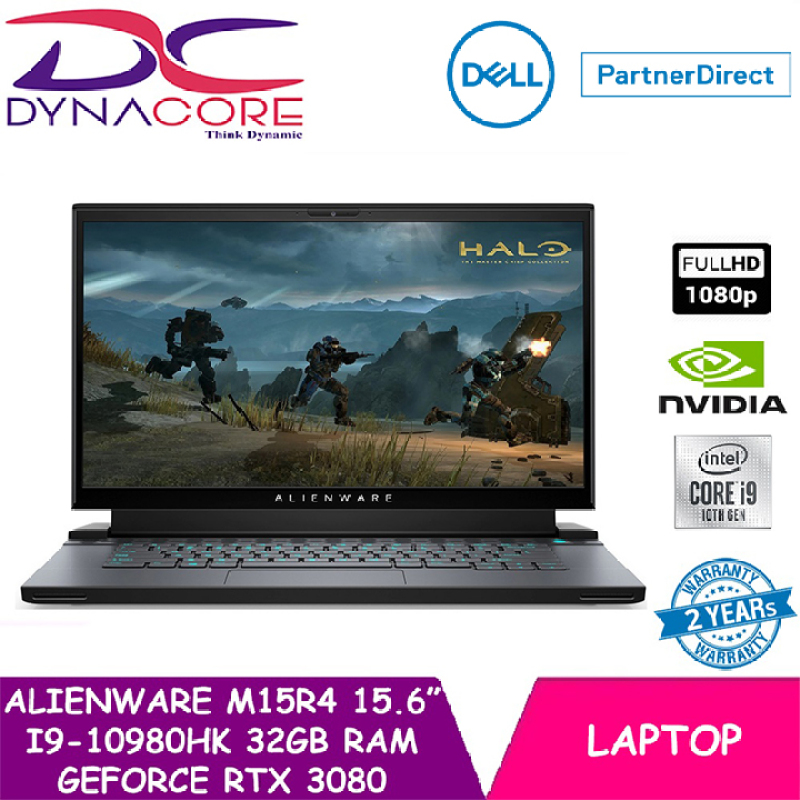 【READY STOCK】DYNACORE - DELL ALIENWARE M15R4 i9-10980HK | 32GB DDR4 RAM | 512GB | NVIDIA® GeForce RTX™ 3080 GPU | 15.6 300Hz 100% sRGB | WIN 10 HOME | 2 YEAR WARRANTY