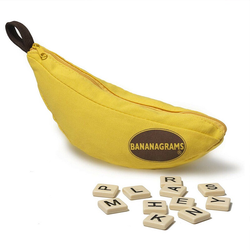 Trò chơi xếp chữ Bananagrams boardgame chơi chữ từ vưng vui nhộn dành cho