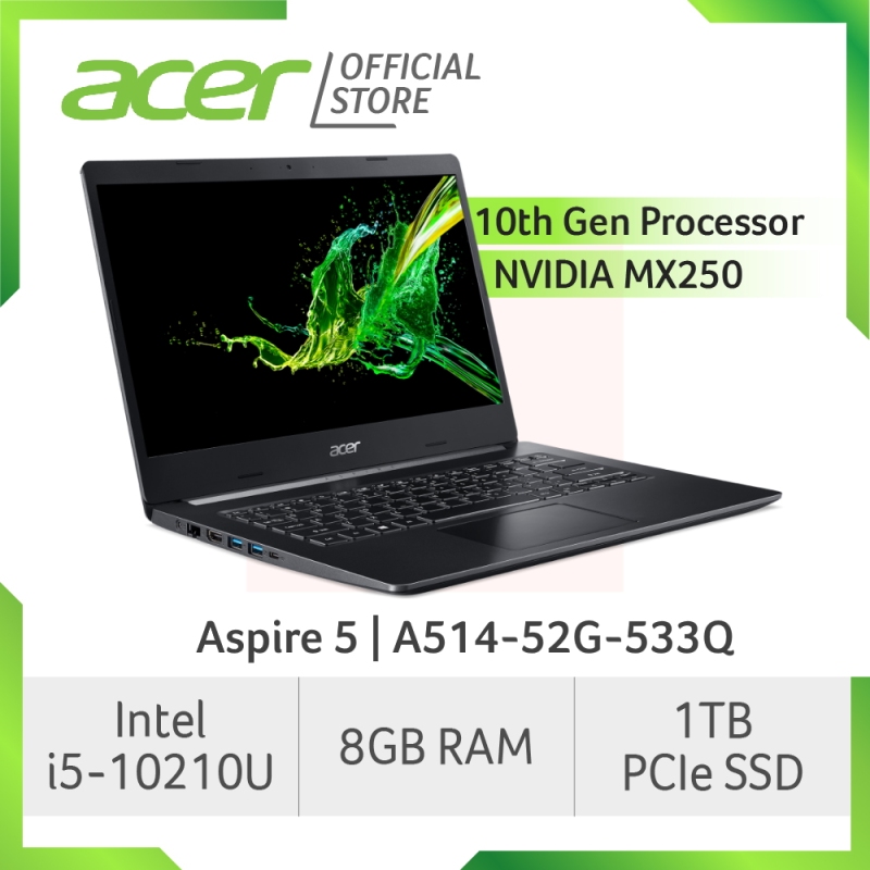 Acer Aspire 5 A514-52G-533Q(Black) NEW laptop with LATEST 10th gen Intel i5-10210U processor