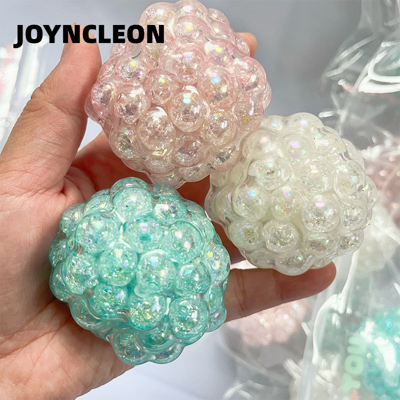JOYNCLEON Super Creative Pop Ball Squeeze Toy Stress Reducer With Cracked Sound Effect For Sensory Play And Hand Therapy ราคา 69 บาท*ส่งฟรี