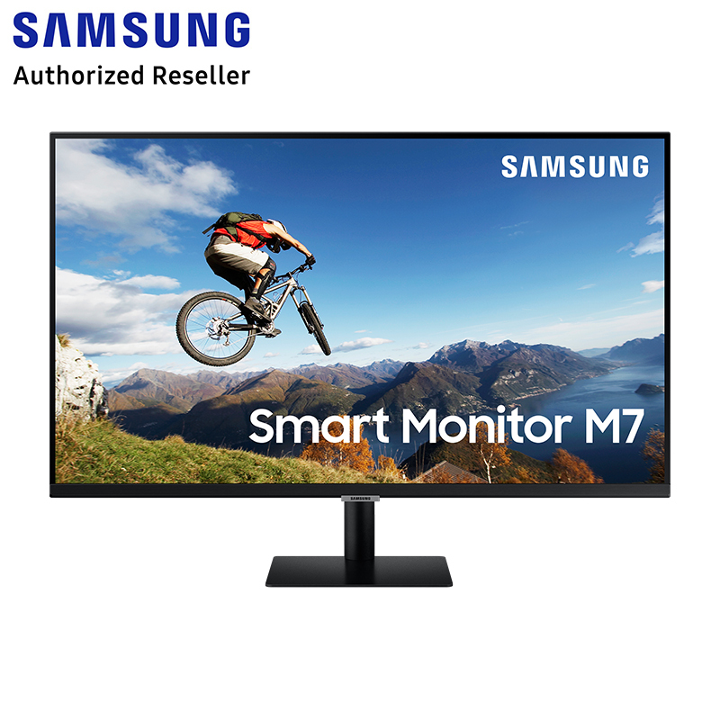 Samsung 32 Smart Monitor With Mobile Connectivity and UHD resolution LS32AM700UEXXS Singapore