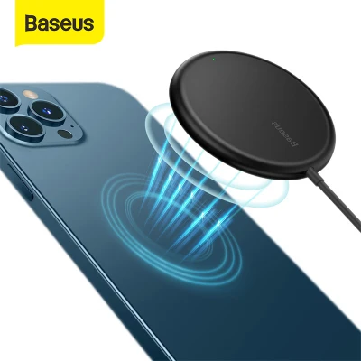 Baseus 15W Magnetic Wireless Charger Magsafe Super Mini Fast Charger with Type-C Cable For iPhone 13 Pro Max 12 Pro Max