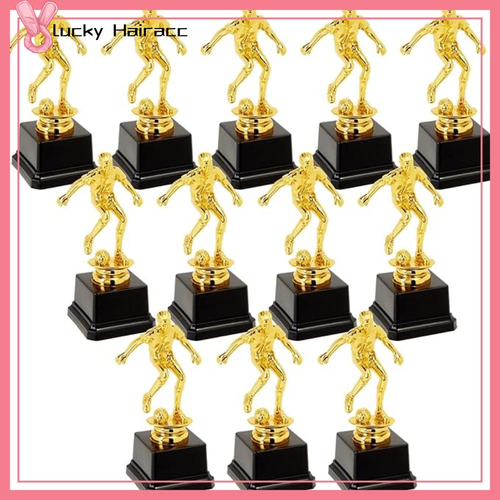 LUCKY HAIRACC Mô hình nhựa Danh hiệu bóng đá vàng Vàng Nhỏ Quà lưu niệm thủ công Trò chơi vô địch Cốc giải thưởng Giải thưởng trẻ em