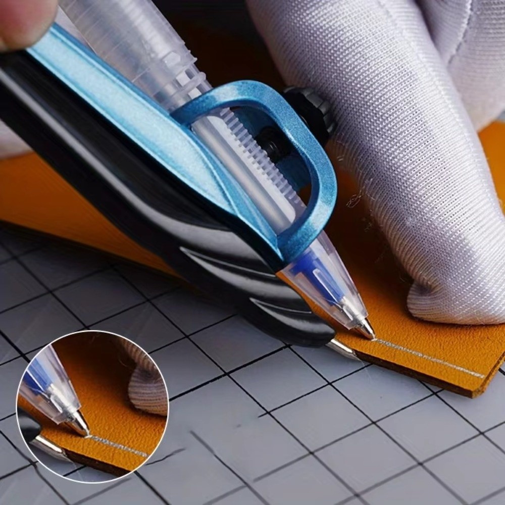 TU3Y Đường kính 1-30cm Máy đo da Có thể điều chỉnh Thép không gỉ Công cụ vẽ vòng tròn Di động Có hộp La bàn sinh viên Quà tặng