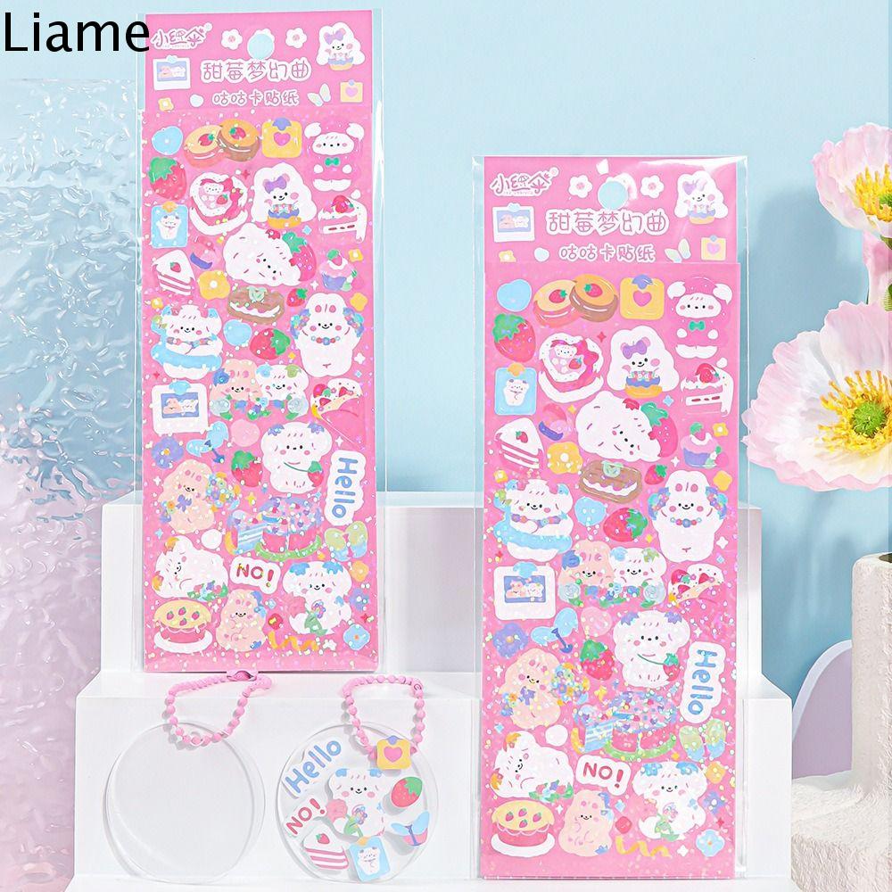 LIAME PVC Retro Không thấm nước TỰ LÀM Thủ Công Album Ảnh Túi xách Trang Trí Nhãn Dán nhãn Sổ lưu niệm Trang Trí Nội Thất Tay tài khoản GOO Dán Thẻ GOO Thẻ Thiết Lập GOO Thẻ Gói Nguyên Liệu Hoa Sticker