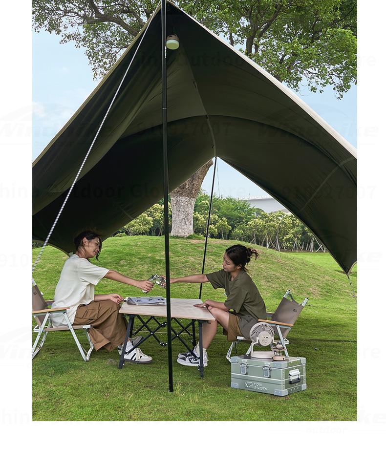 MOBI GARDEN Outdoor Camping Picnic Tent Anti-vinyl Canopy Rain Anti-ultraviolet 50+ Large-size Tunnel-type Oxford View D250 · v49
