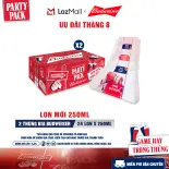 Combo 2 Thùng 24 Lon Bia Budweiser PartyPack Chính Hãng (250ml/lon)
