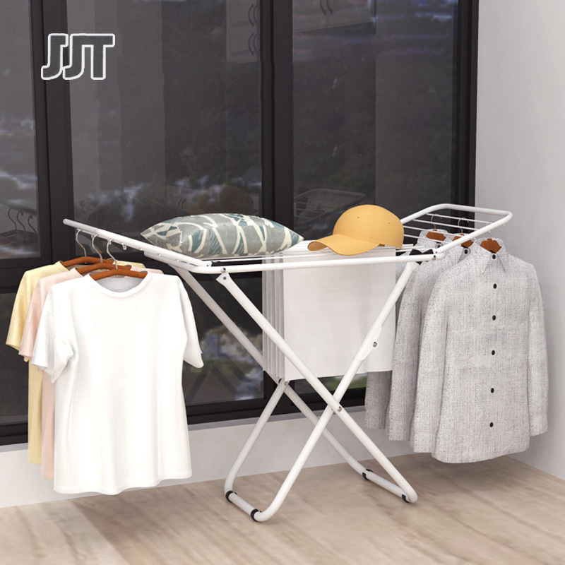X-shaped floor drying rack balcony folding drying rack indoor and outdoor installation without installation of drying quilt storage hanger ราคา 552 บาท*ส่งฟรี