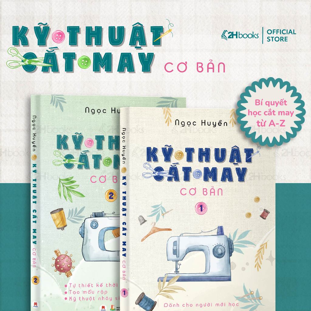 Sách Kỹ thuật cắt may cơ bản, Học may đo, thiết kế thời trang - HHB