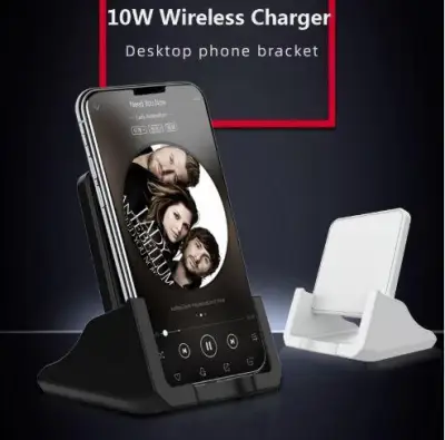 Qi Wireless Charger 10W for iPhone 11 pro XS MAX XR X 8 Samsung S10 S9 S8 S7 S6 Fast Wireless Charging Mobile Phone Holder Stand
