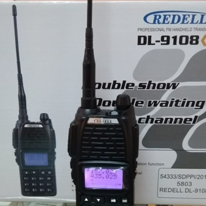 HT HANDY TALKIE REDELL DL-9108 DUAL BAND Harga 785,000 rupiah*Gratis Ongkir