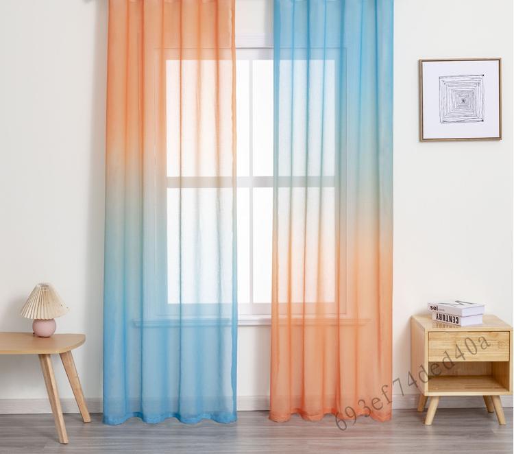 เลือกซื้อ ผ้าม่าน 1Pic ผ้าม่านผ้ากอซทูโทนไล่โทนสี - ม่านหน้าต่างกรองแสงที่ทันสมัย ราคาพิเศษ มีเก็บเงินปลายทาง