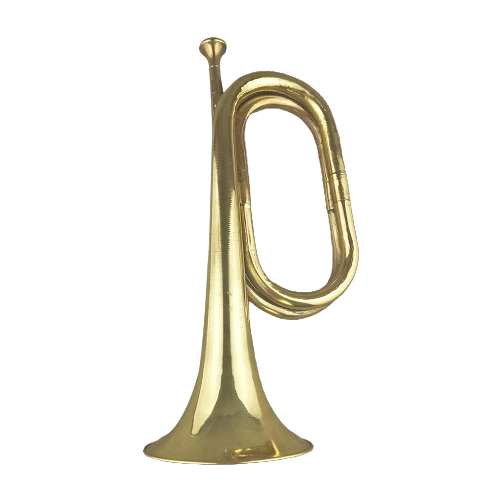 Brass Marching Bugle Music Instrument Early Learning Toy Trumpet for s Kids Children Beginners Scouting
