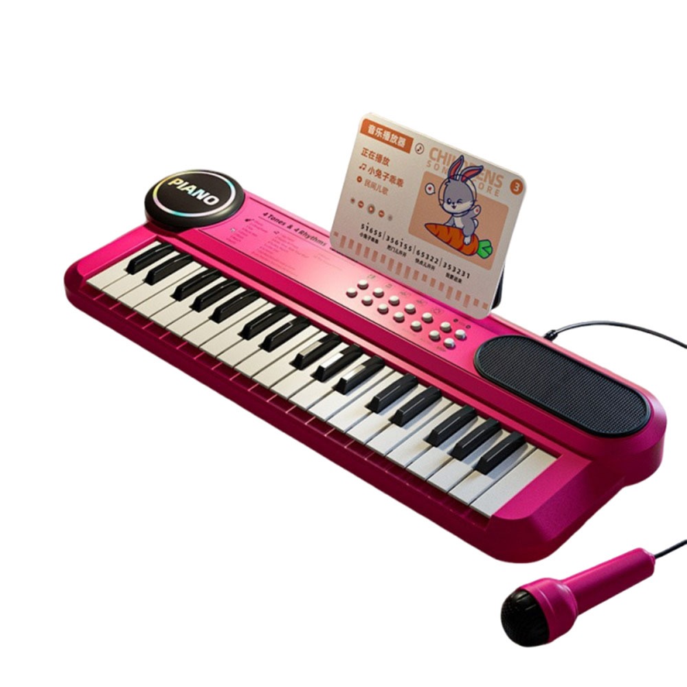 SQUAD Đa chức năng Bàn phím đàn piano cho trẻ em có micro 37 phím Đàn Piano Điện Tử Đa chức năng Điện tử Đồ chơi âm nhạc Học tập sớm - 3