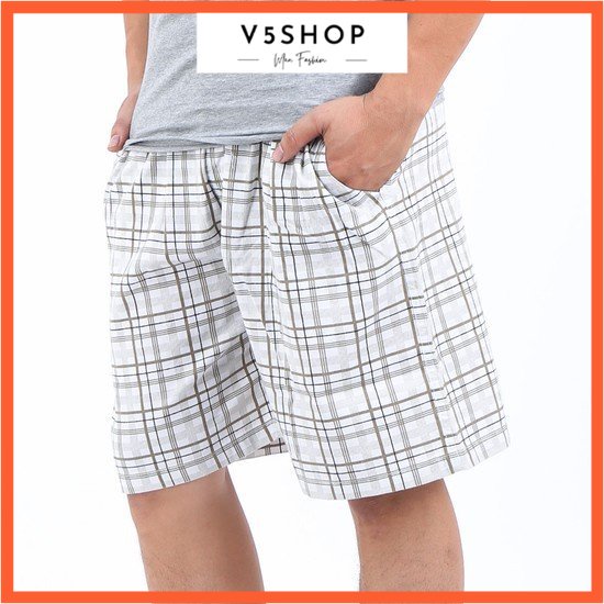 Quần đùi quần ngố nam lưng thun quần short mặc nhà  mặc ngủ tập thể thao QĐ31