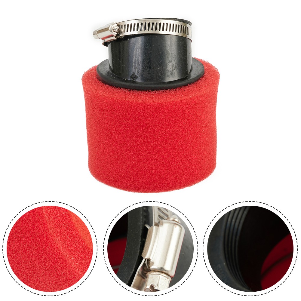 【Bonjoy】 xốp lọc không khí 50mm với kẹp cho ATV xe Go-Kart xe máy Túi xe đạp [niceday phụ tùng ô tô nóng bán]