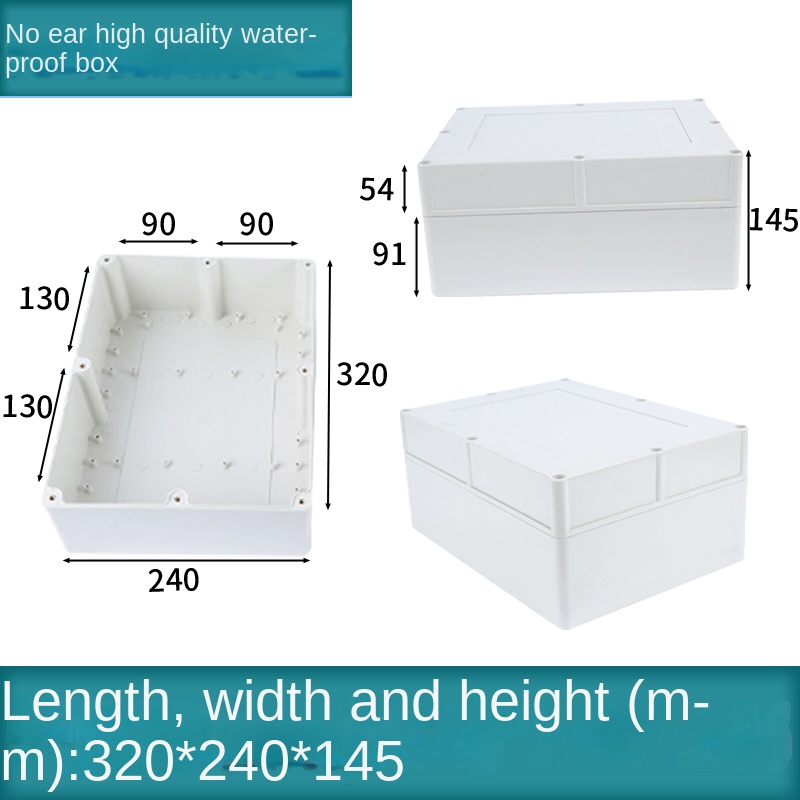 Vỏ Nhựa Chống Nước 320x240x145 mm | Kehua F-type Xám Công Nghiệp IP65 Hộp Tủ Điều Khiển Tự Động Hóa Công Nghiệp