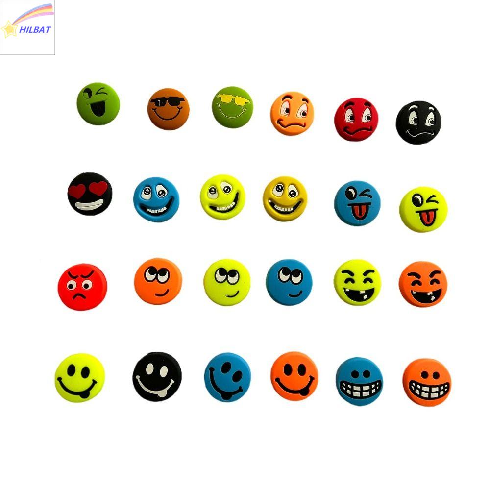 HILBAT 5PCS Hài Hước Bộ giảm chấn Vợt tennis Silicone Khuôn Sốc giảm chấn cho quần vợt Phụ kiện quần vợt Bền Rung vợt Nhân viên tennis