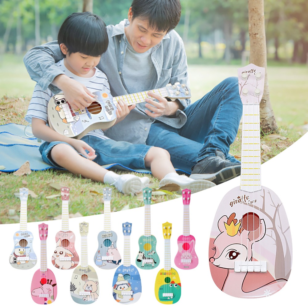 LABORA Durable Kids Guitar Classical Entertainment Toys 4 Strings Small