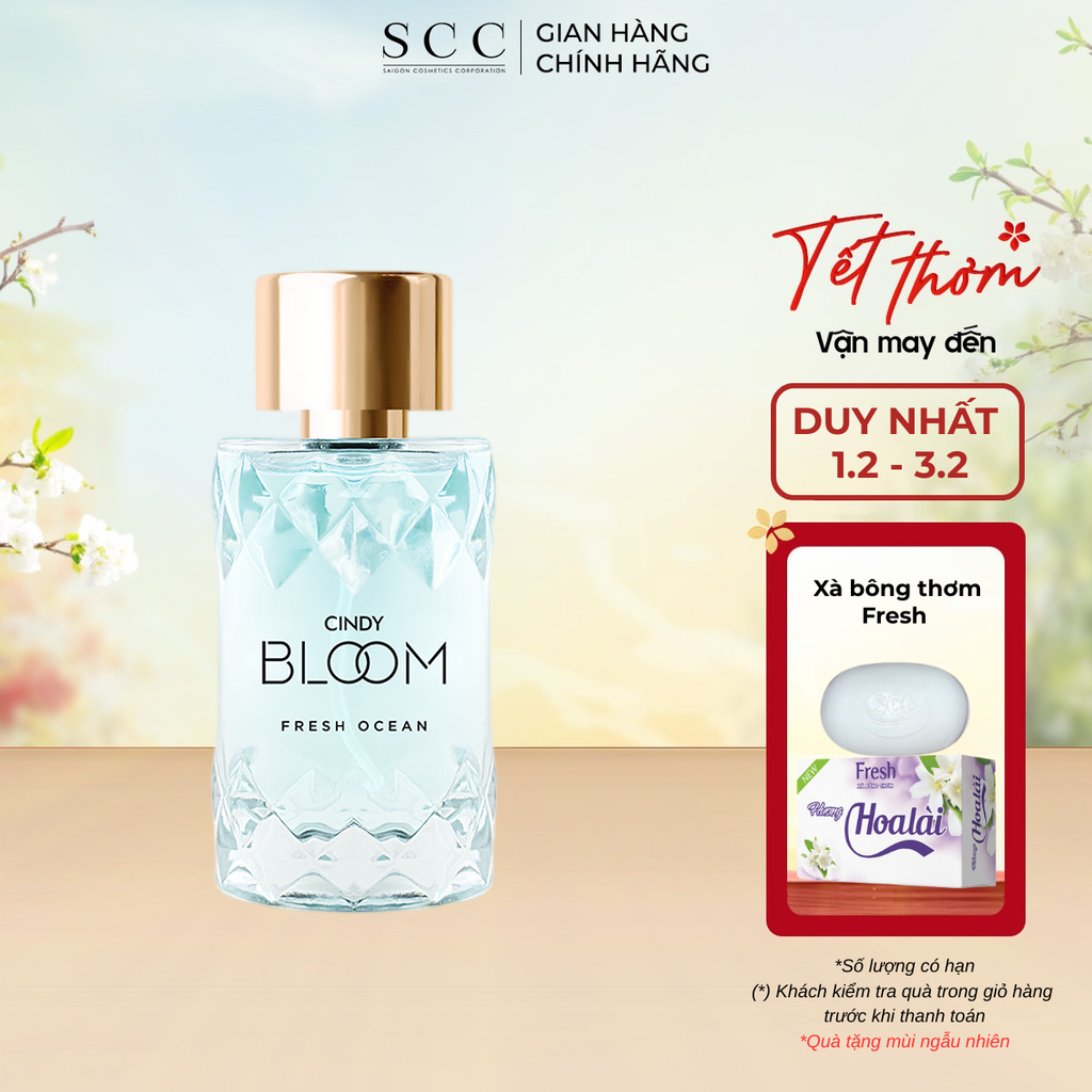 Nước Hoa Nữ Cindy Bloom Fresh Ocean Hương Năng Động Trẻ Trung 30ml Chính Hãng
