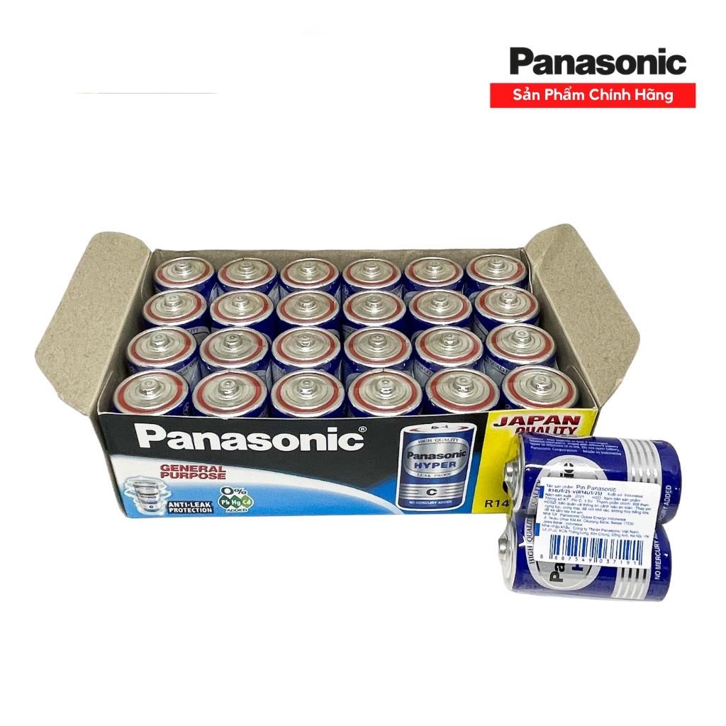 2 viên pin trung panasonic 1,5 v