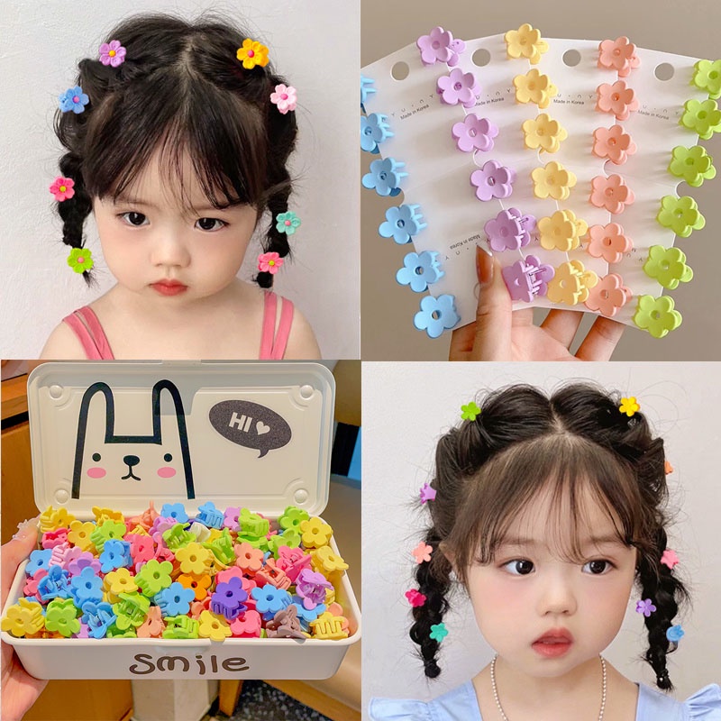  Gogogmee 5pcs short hair accessories plastic decorate grip  girl heart hair clips for girls 8-12 star hair clip Japanese and Korean  short hair little girl wild temperament : Beauty 