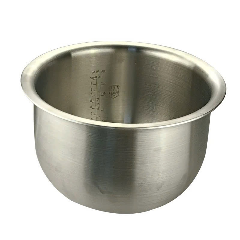 Lõi - ruột - lòng nồi inox 304 đúc liền khối thay thế cho nồi cơm Sharp điện tử - cao tần IH ,Sharp cơ inox3 lớp 430-304