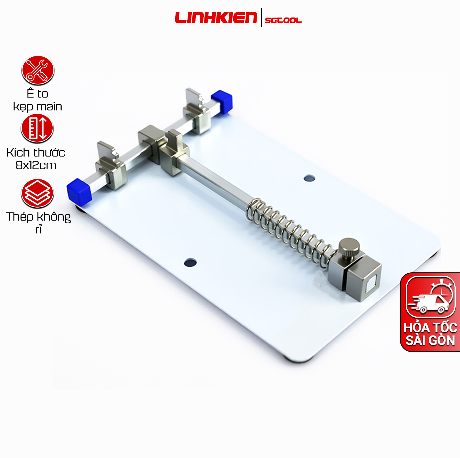 Ê tô kẹp main Kẹp bo mạch sửa chữa điện thoại, bàn kẹp bo sửa điện thoại bằng thép không rỉ