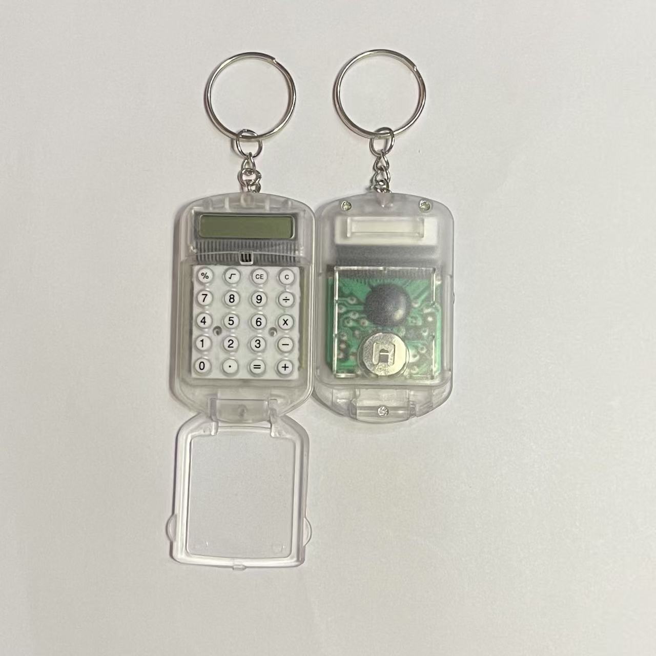 Portable Student Mini Flip Calculator Pocket Size Creative Keychain Calculator Office Supplies