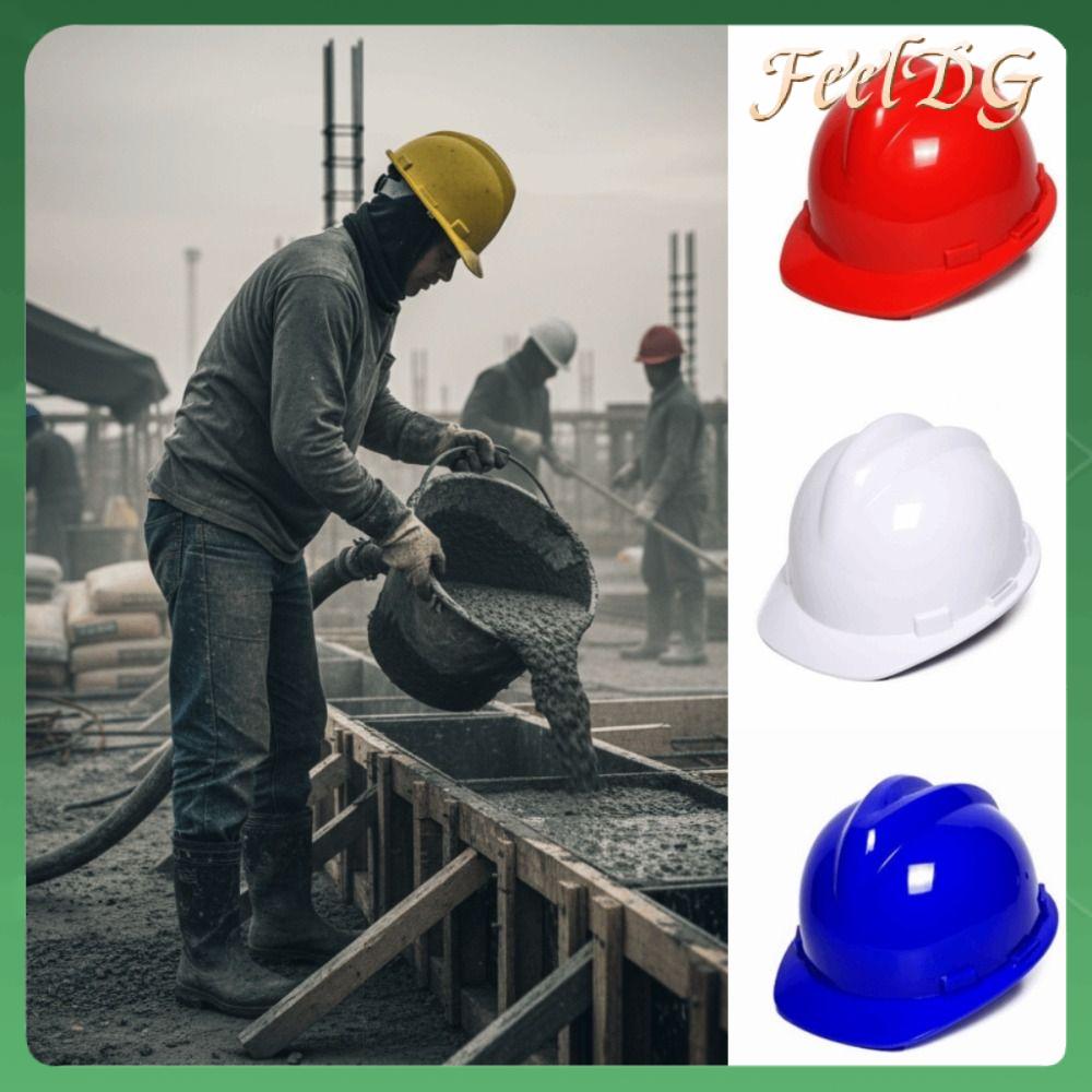 FEELDG Bảo vệ Mũ bảo hiểm ‌ Chống va đập Công suất cao Bảo vệ lao động xây dựng Dày hơn Có thể điều chỉnh Tấm che nắng công trường xây dựng Thiết bị an toàn