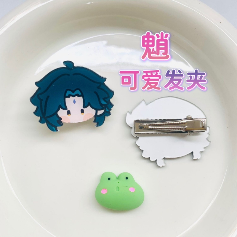 [MTKO] Genshin Impact Wind Men Wanderer Women Hair Clips Side Bangs Makeup Tools Female Ladies Girls Headwear Hairpin Hair Accessories ✬✫✩ ราคา  17,510 บาท*ส่งฟรี