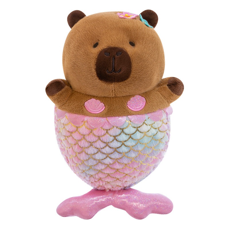 Dễ Thương Xấu Xí Nàng Tiên Cá Capybara Sang Trọng Đồ Chơi Hoạt Hình Dễ Thương Cá Heo Búp Bê Cô Gái G