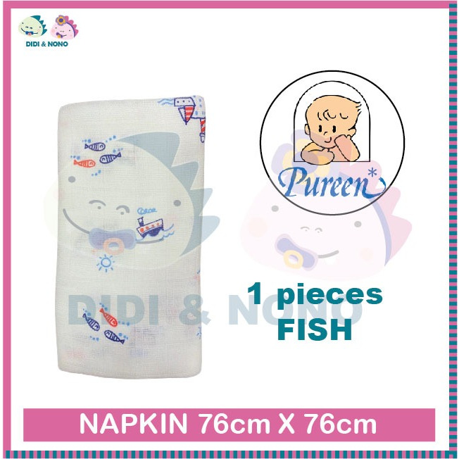 [1pc]Fiffy Baby Napkins Napkin Multiprint Printed (76cm x 76cm )kain lampin baby