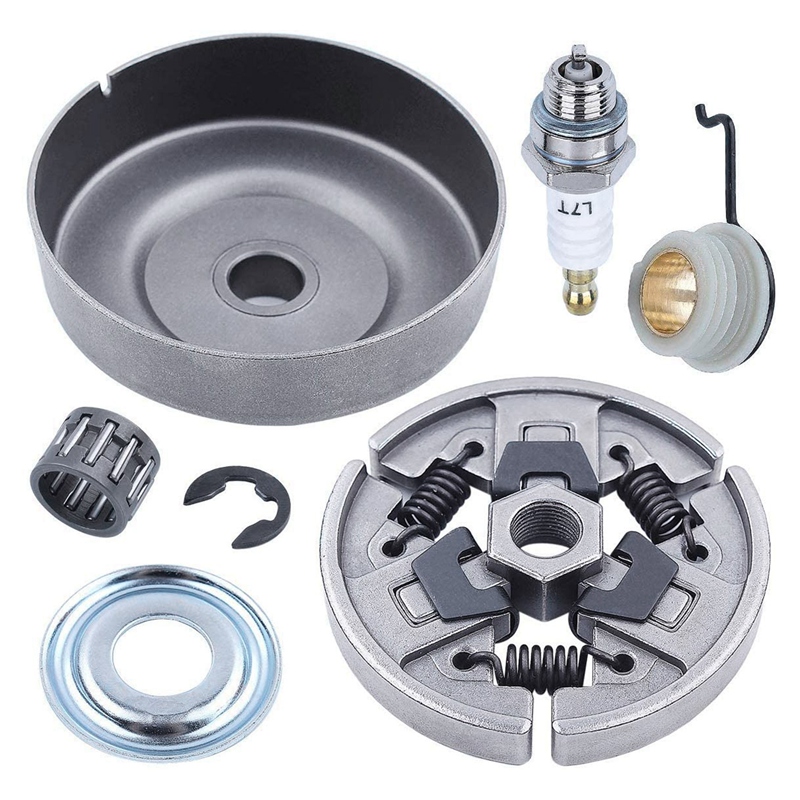 (ESRO) Chainsaw Clutch and Sprocket for MS310 MS390 029 039 Replacement Parts with Needle Bearing Washer E-Clip Worm Gear