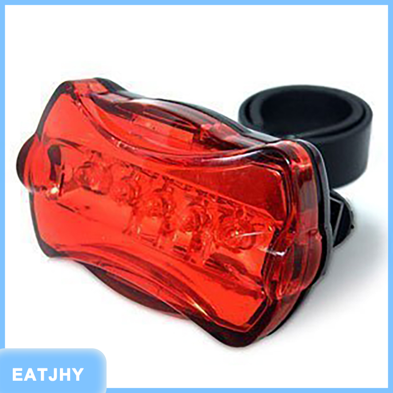 EATJHY Xe đạp leo núi, xe đạp đường bộ, đèn đuôi xe đạp, đèn đuôi xe đạp đơn, đèn đuôi bướm, đèn cảnh báo đuôi 5LED
