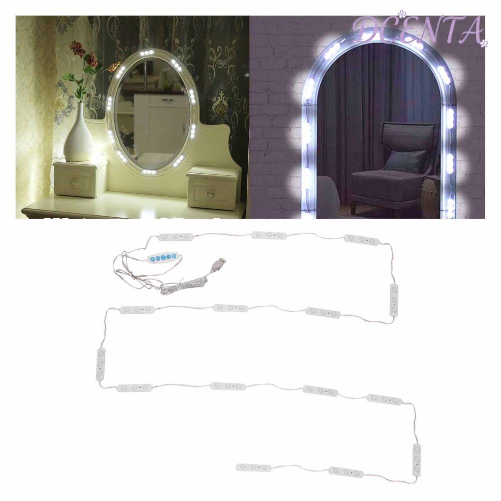 DCENTA LED กระจกโต๊ะเครื่องแป้งไฟโต๊ะเครื่องแป้ง DIY หรี่แสงได้แต่งหน้ากระจก Strip หลอดไฟ ราคา 1,308 บาท*ส่งฟรี